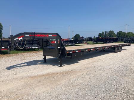 New 2027 MAXX-D 102x40 TANDEM 12K GN W/ SLIDE IN RAMPS, RATCHET RAIL AND TORQUE TUBE Flatbed Trailer