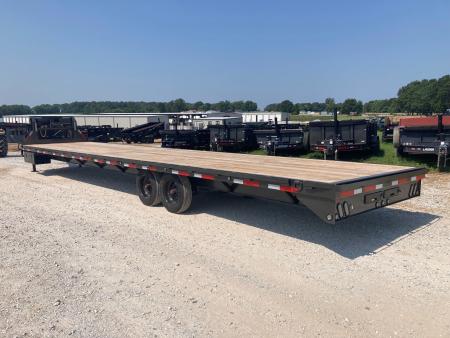 New 2027 MAXX-D 102x40 TANDEM 12K GN W/ SLIDE IN RAMPS, RATCHET RAIL AND TORQUE TUBE Flatbed Trailer
