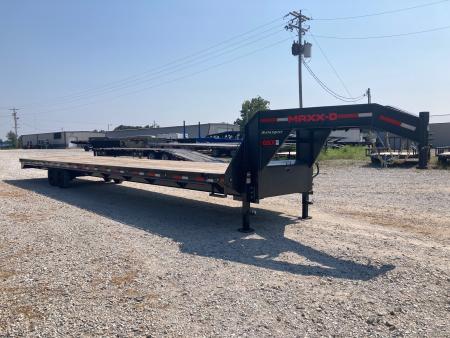 New 2027 MAXX-D 102x40 TANDEM 12K GN W/ SLIDE IN RAMPS, RATCHET RAIL AND TORQUE TUBE Flatbed Trailer