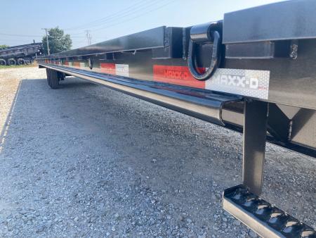 New 2027 MAXX-D 102x40 TANDEM 12K GN W/ SLIDE IN RAMPS, RATCHET RAIL AND TORQUE TUBE Flatbed Trailer