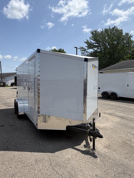 New 2026 Stealth 7 X 14 Cargo / Enclosed Trailer with Double Barn Door and 6ft 6in interior Height Screwless - Light Lid Roof