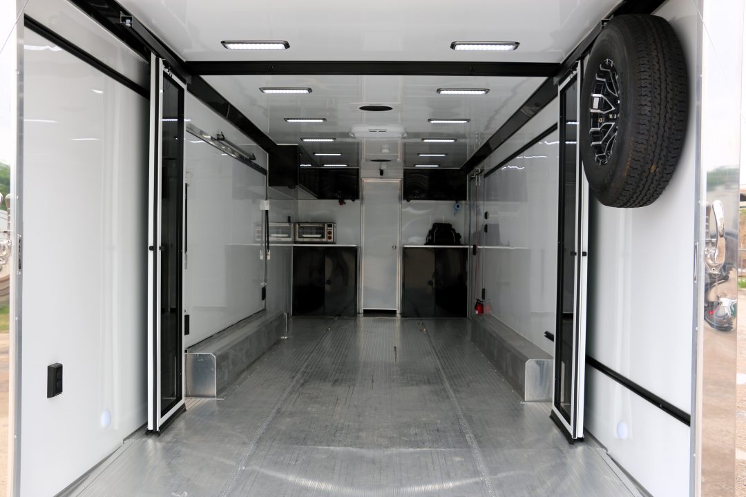 New White Rear Sliding Glass Doors
