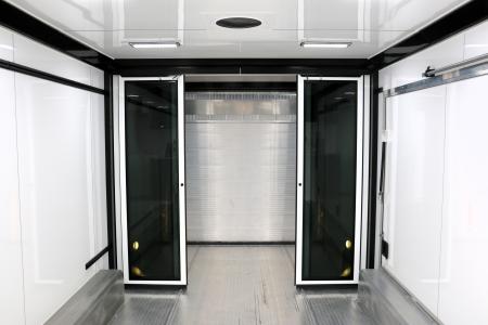 New White Rear Sliding Glass Doors