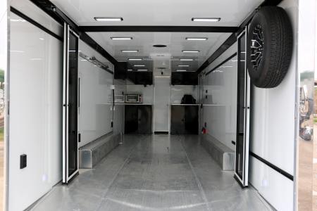 New White Rear Sliding Glass Doors