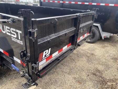 New 2027 PJ Trailers 7 X 14 FT DUMP TRAILER 14K GVWR SPREAD GATE TARP KIT