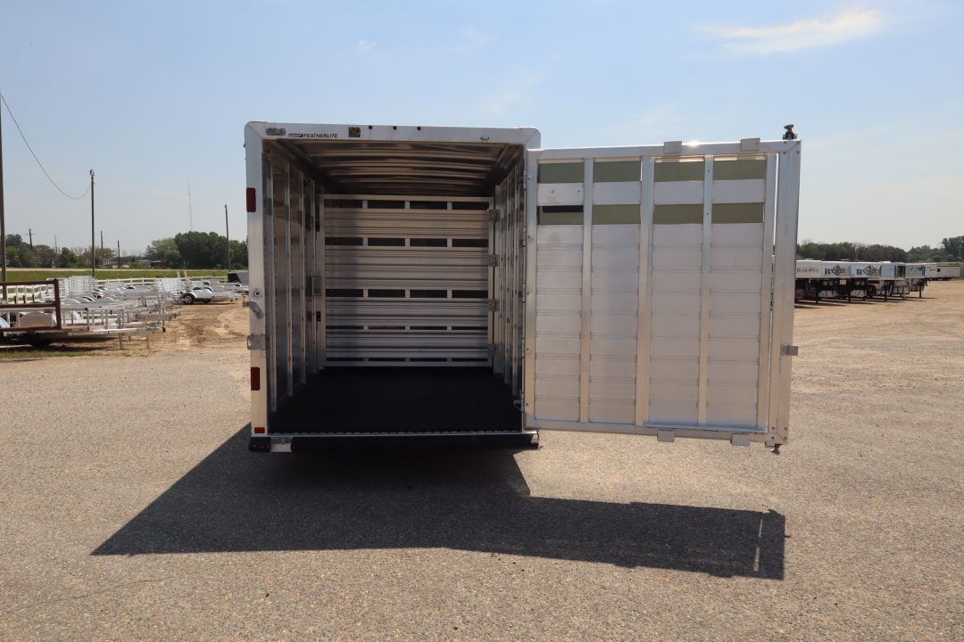 Used 2023 Featherlite Trailers 16' Stock / Stock Combo Trailer