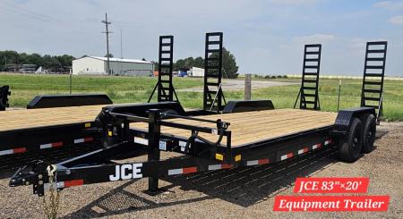 New 2027 JCE 83  x 20' x 6 in. Channel Equipment Trailer