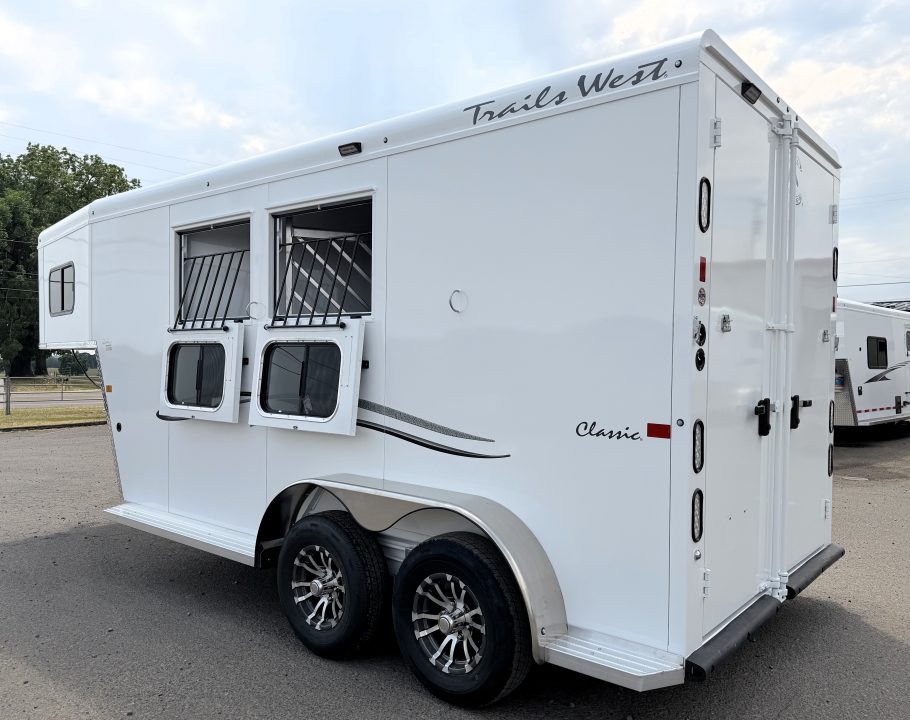 New 2027 Trails West CLASSIC GN 2 HORSE Horse Trailer