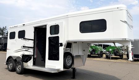 New 2027 Trails West CLASSIC GN 2 HORSE Horse Trailer
