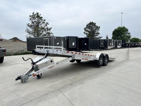 New NEW 2026 H&H Speedloader ALUMINUM 24’ POWER TILTbed flatbed Trailer 2-7000 lb axles =14K