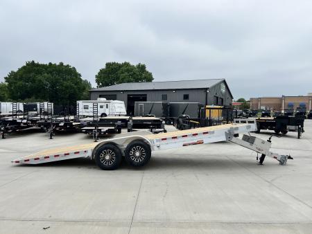 New NEW 2026 H&H Speedloader ALUMINUM 24’ POWER TILTbed flatbed Trailer 2-7000 lb axles =14K