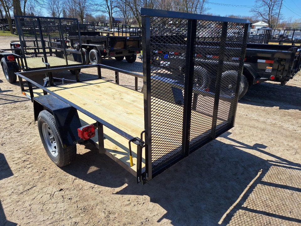 New 2025 AMO 5x10 Lowside Landscape Trailer