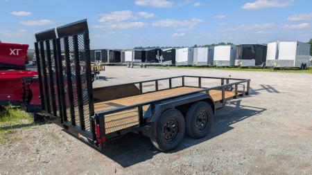 New 2026 Belmont 7x14 Tube Top Utility Trailer w/ Split Gate
