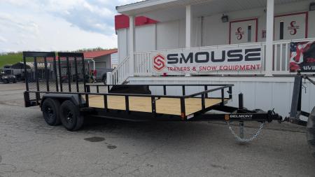 New 2026 Belmont 7x18 Tube Top Utility Trailer w/ Split Gate