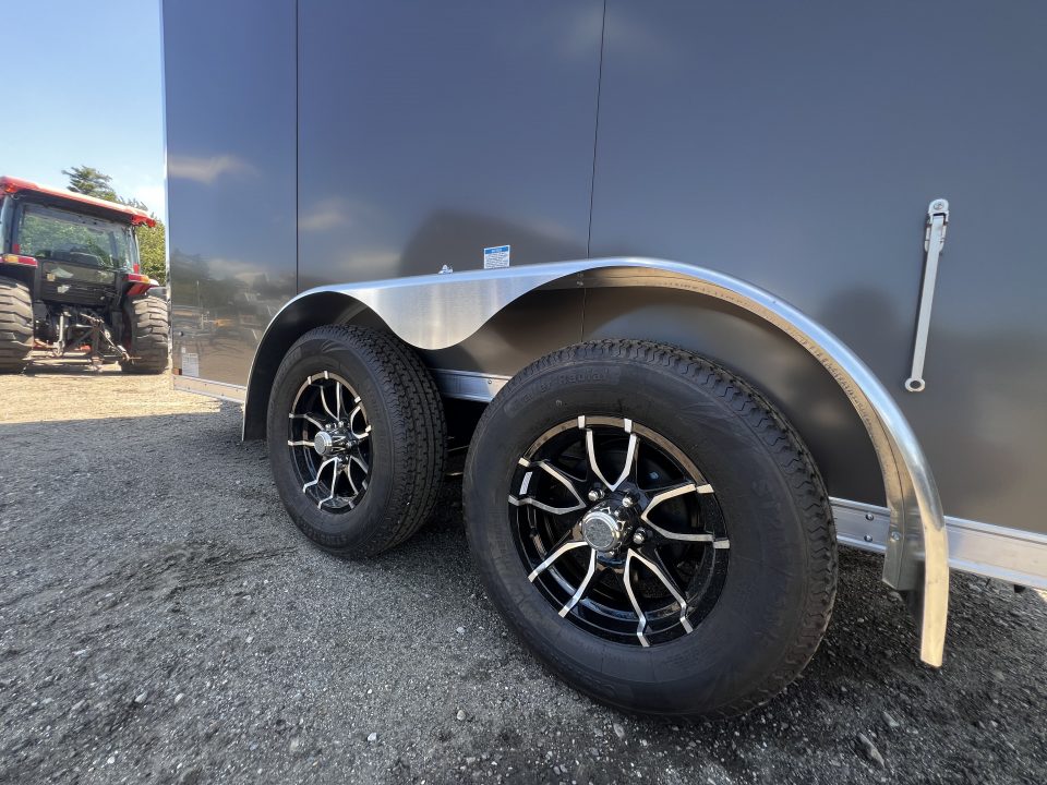 New 2027 US Cargo 7x12 + 2ft V nose/ I beam frame/ 7' interior/ Polycore / Barn Door - 7000GVW