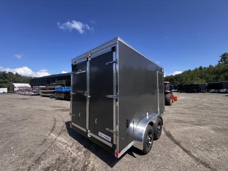 New 2027 US Cargo 7x12 + 2ft V nose/ I beam frame/ 7' interior/ Polycore / Barn Door - 7000GVW