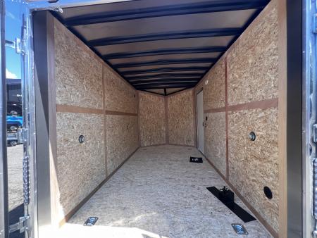 New 2027 US Cargo 7x12 + 2ft V nose/ I beam frame/ 7' interior/ Polycore / Barn Door - 7000GVW