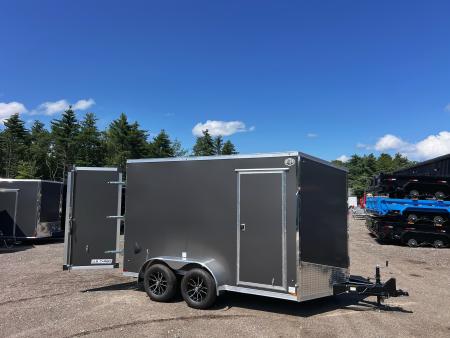 New 2027 US Cargo 7x12 + 2ft V nose/ I beam frame/ 7' interior/ Polycore / Barn Door - 7000GVW