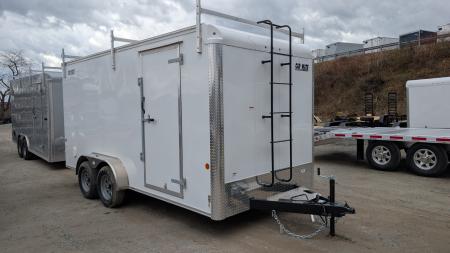 New 2026 Car Mate 7x16 HD Custom Contractor Trailer w/ Barn Doors