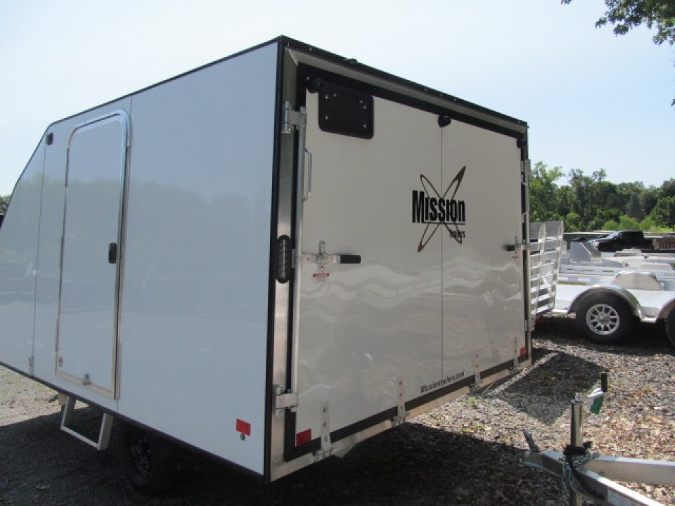 New Mission 2 Place Crossover w/ Ski Guides and Track Mats Snowmobile Trailer