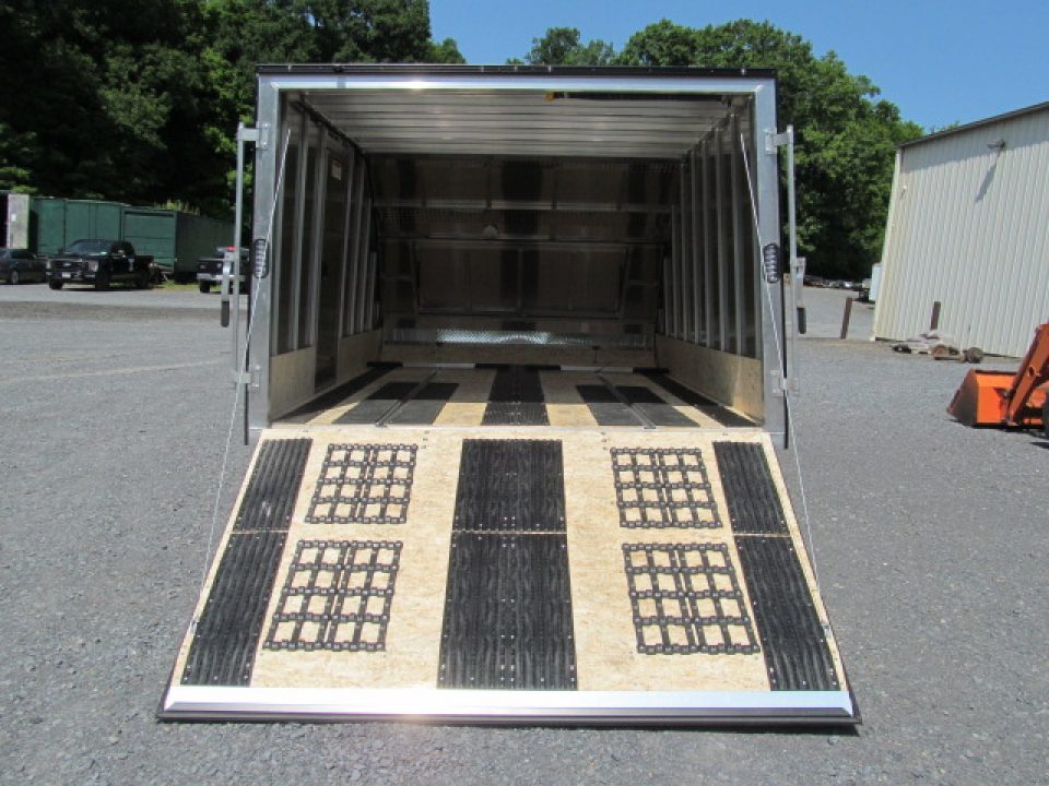 New Mission 2 Place Crossover w/ Ski Guides and Track Mats Snowmobile Trailer