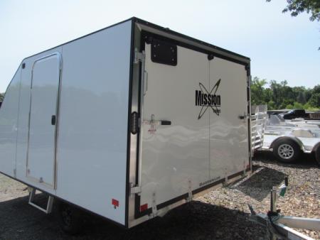 New Mission 2 Place Crossover w/ Ski Guides and Track Mats Snowmobile Trailer