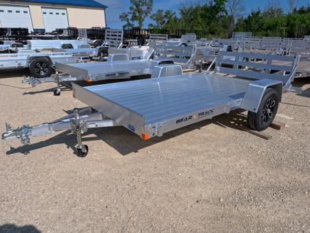New 2027 Bear Track 76 X 144F Utility Trailer with Heavy Duty Bi-Fold Tailgate and 2990 lb. GVWR