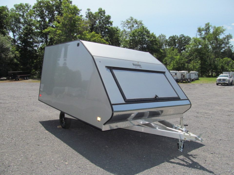 New Mission 2 Place Crossover w/ Ski Guides and Track Mats Snowmobile Trailer