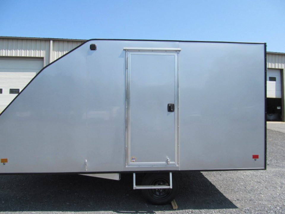New Mission 2 Place Crossover w/ Ski Guides and Track Mats Snowmobile Trailer