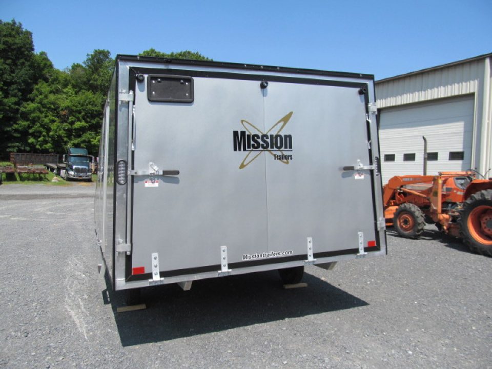New Mission 2 Place Crossover w/ Ski Guides and Track Mats Snowmobile Trailer