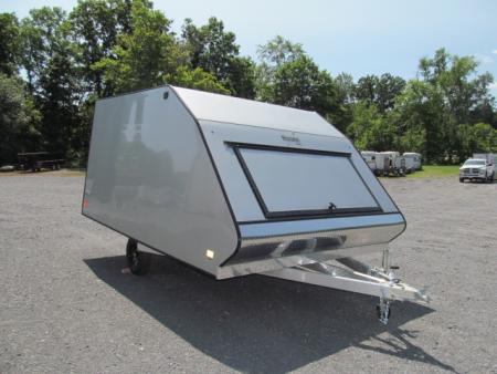 New Mission 2 Place Crossover w/ Ski Guides and Track Mats Snowmobile Trailer