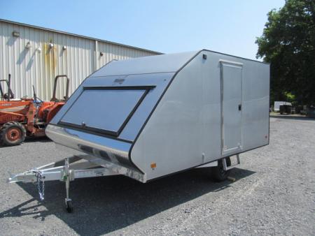New Mission 2 Place Crossover w/ Ski Guides and Track Mats Snowmobile Trailer
