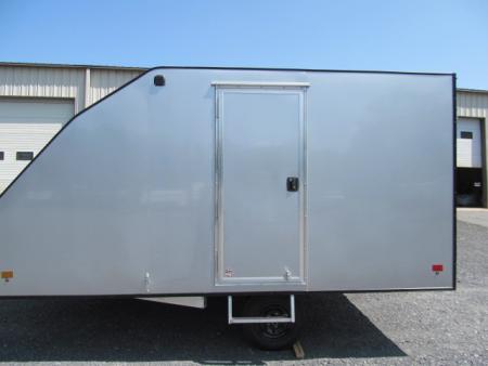 New Mission 2 Place Crossover w/ Ski Guides and Track Mats Snowmobile Trailer