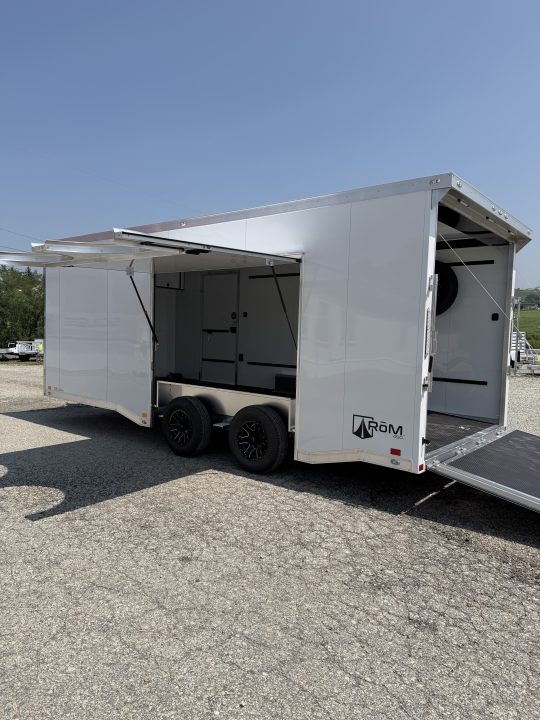 New NEW 2027 ATC 8.5 x 20 ROM450 "LifeTrac" Enclosed ALUMINUM Car Hauler w/ PED Door