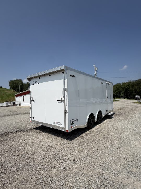 New NEW 2027 ATC 8.5 x 20 ROM450 "LifeTrac" Enclosed ALUMINUM Car Hauler w/ PED Door