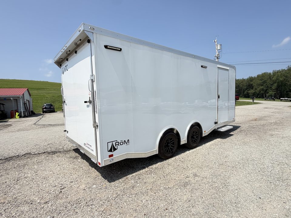 New NEW 2027 ATC 8.5 x 20 ROM450 "LifeTrac" Enclosed ALUMINUM Car Hauler w/ PED Door