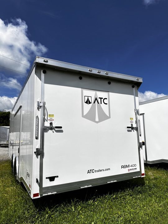 New NEW 2027 ATC 8.5 x 20 ROM450 "LifeTrac" Enclosed ALUMINUM Car Hauler w/ PED Door