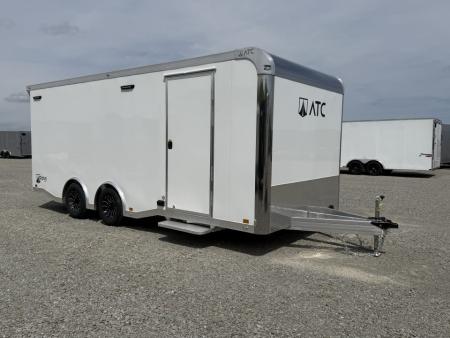 New NEW 2027 ATC 8.5 x 20 ROM450 "LifeTrac" Enclosed ALUMINUM Car Hauler w/ PED Door