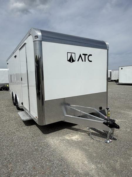 New NEW 2027 ATC 8.5 x 20 ROM450 "LifeTrac" Enclosed ALUMINUM Car Hauler w/ PED Door
