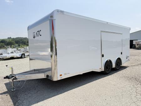 New NEW 2027 ATC 8.5 x 20 ROM450 "LifeTrac" Enclosed ALUMINUM Car Hauler w/ PED Door
