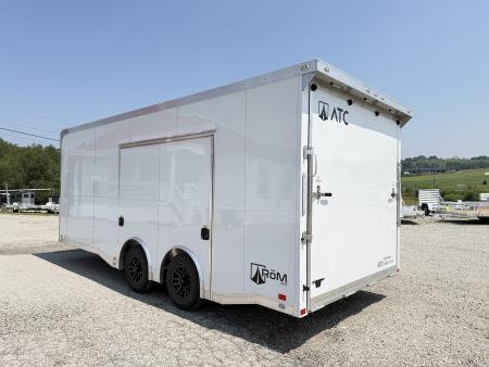 New NEW 2027 ATC 8.5 x 20 ROM450 "LifeTrac" Enclosed ALUMINUM Car Hauler w/ PED Door