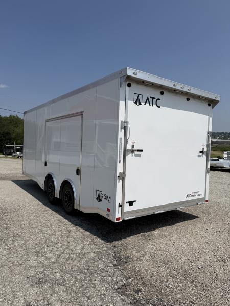 New NEW 2027 ATC 8.5 x 20 ROM450 "LifeTrac" Enclosed ALUMINUM Car Hauler w/ PED Door