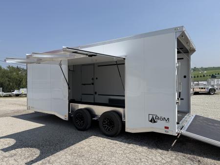 New NEW 2027 ATC 8.5 x 20 ROM450 "LifeTrac" Enclosed ALUMINUM Car Hauler w/ PED Door