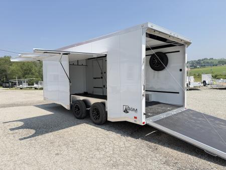 New NEW 2027 ATC 8.5 x 20 ROM450  LifeTrac  Enclosed ALUMINUM Car Hauler w/ PED Door