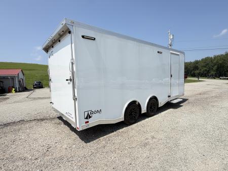 New NEW 2027 ATC 8.5 x 20 ROM450 "LifeTrac" Enclosed ALUMINUM Car Hauler w/ PED Door