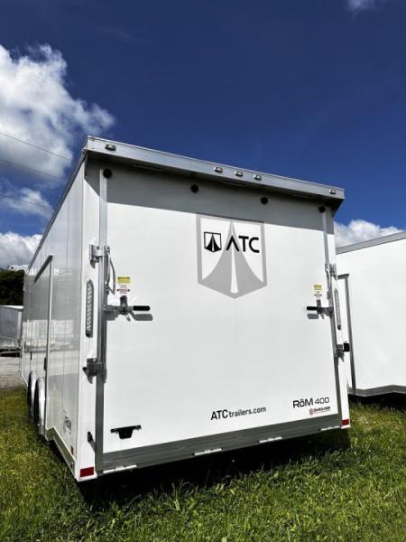 New NEW 2027 ATC 8.5 x 20 ROM450 "LifeTrac" Enclosed ALUMINUM Car Hauler w/ PED Door