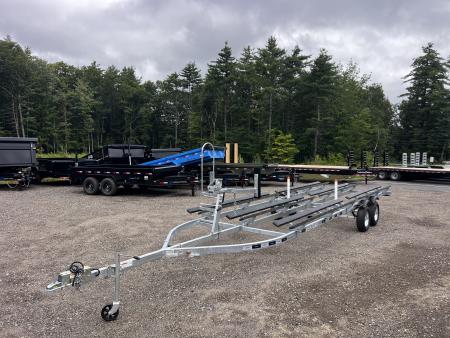 New 2026 Venture Trailers 24' Galvanized Tritoon/Pontoon Boat Trailer - (Accepts 23-25ft boats)