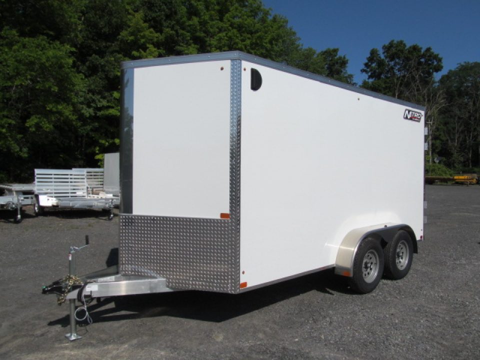New Nitro 7 X 14 V Front Aluminum Enclosed Trailer