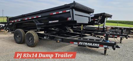 New 2026 PJ Trailers 83 in. x 14' Low Pro (DL) Dump Trailer