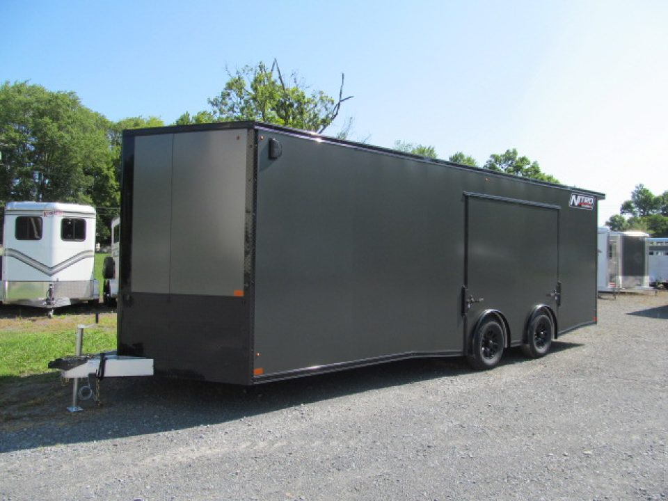 New Nitro 8.5 X 24 10K V Front Aluminum Car / Racing Trailer